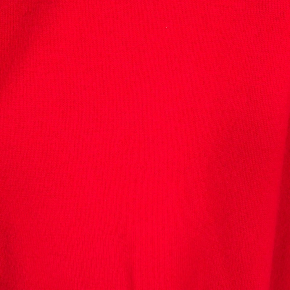 Neil Norman COLLECTION Size L 100% 2-ply CASHMERE Sweater Red Knit 564 Vintage - Picture 10 of 10